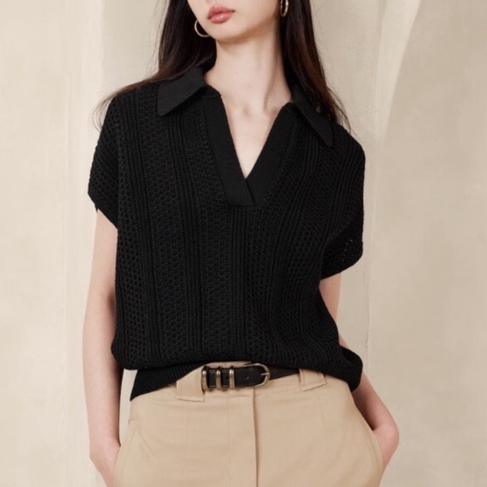 Banana Republic Janette Sweater Polo, size small